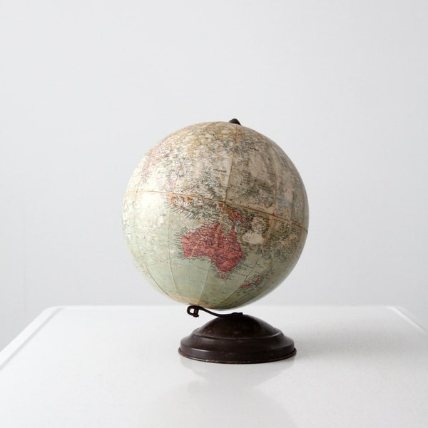 1940s world globe, 10 Inch Replogle Precision globe