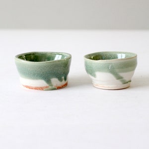 vintage studio pottery bowl pair