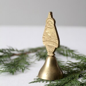 vintage brass Santa bell image 6