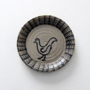 vintage studio pottery hanging plate