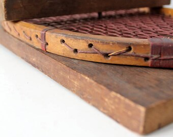 1920年代のW & D Criterionテニスラケットと原始的な壁掛け金具 - Etsy