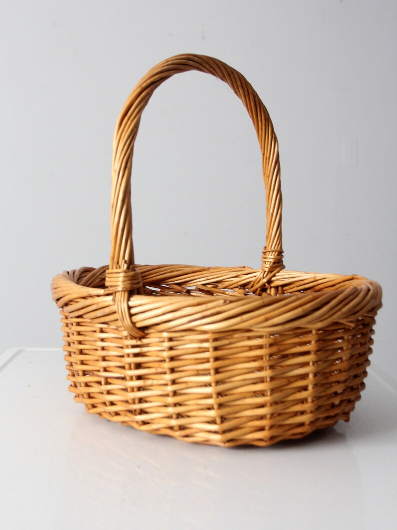 vintage wicker basket image 6
