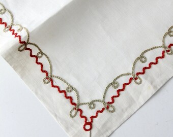 ヴィンテージの刺繍入りテーブルクロス - Etsy 日本
