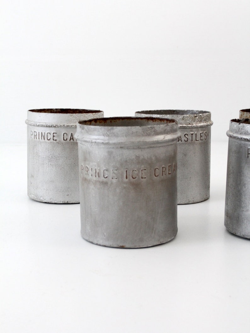 Antique metal ice cream bucket Prince Castles Ice Cream Etsy
