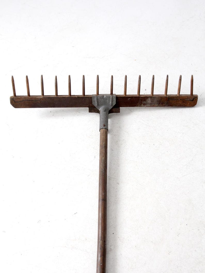 Antique Wooden Hay Rake - Etsy