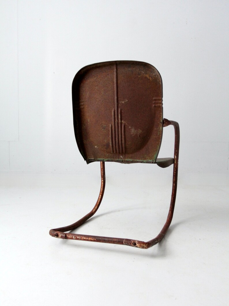 Midcentury Patio Chair Green Shellback Lawn Chair Etsy