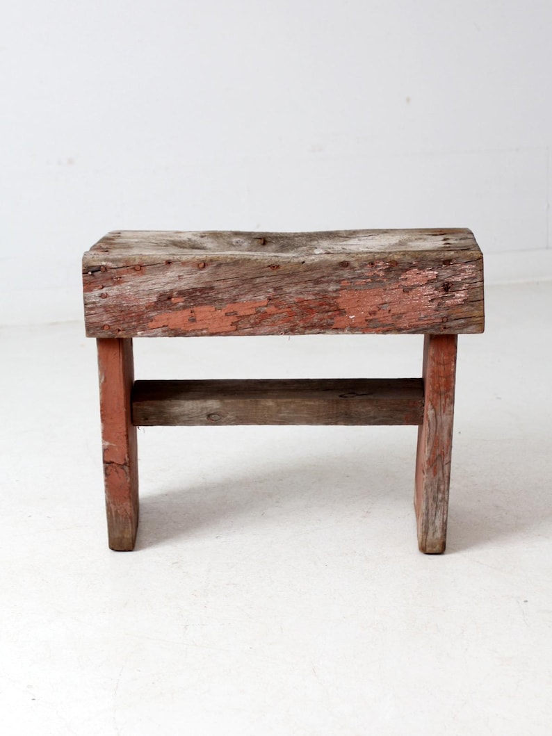 Vintage Rustic Small Farmhouse Bench - Etsy