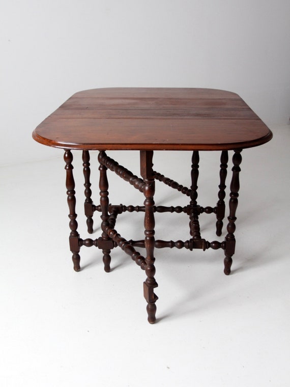 Vintage Drop Leaf Table With Jefferson Woodworking Slide Extension