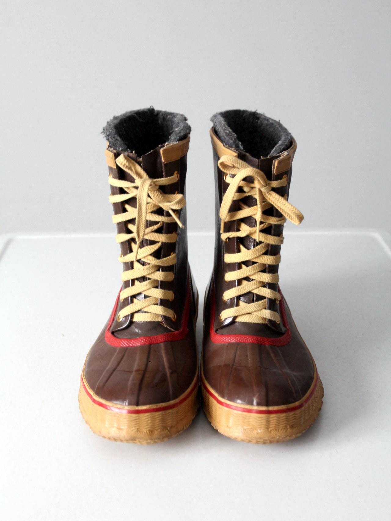 Vintage Steel Shank Winter Rubber Boots / Size 9 - Etsy display picture 1