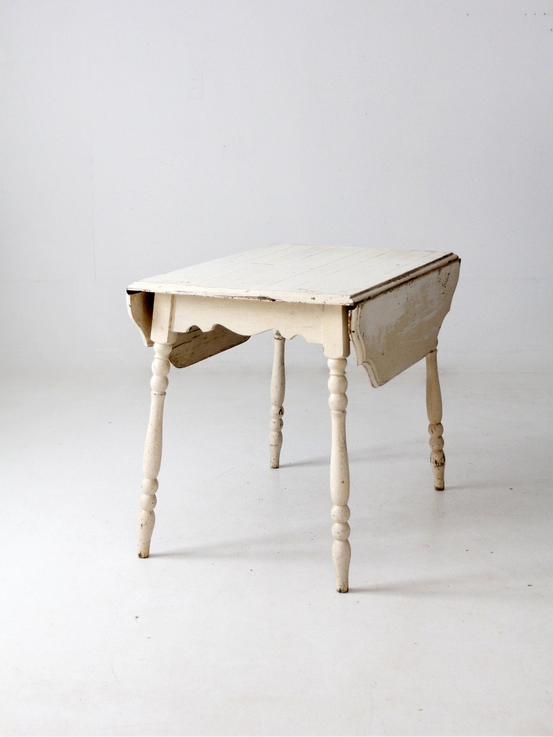 Antique Painted Drop Leaf Table Etsy