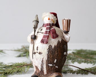 Large Kids & Snowman Scene Seasonal Decor in Original Box