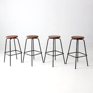 vintage bar stools set of 4