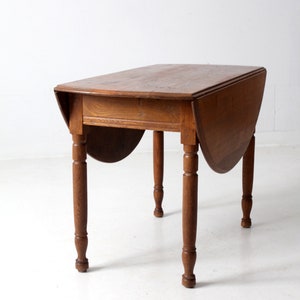 Antique Drop Leaf Wood Table - Etsy