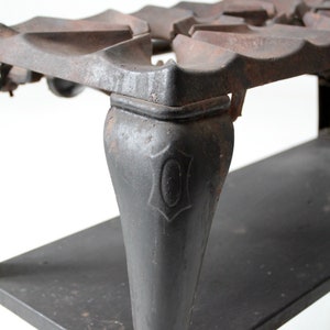 antique cast iron 3 burner stove, camping stove image 7