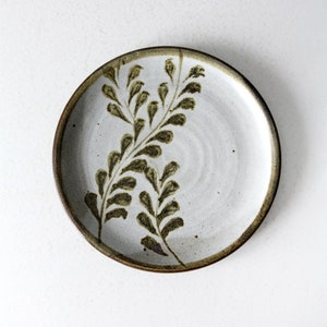 vintage studio pottery plate image 2