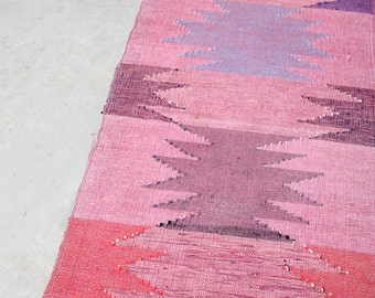 1920s Rag Rug, Vintage Swedish Floor Runner, 13 ft