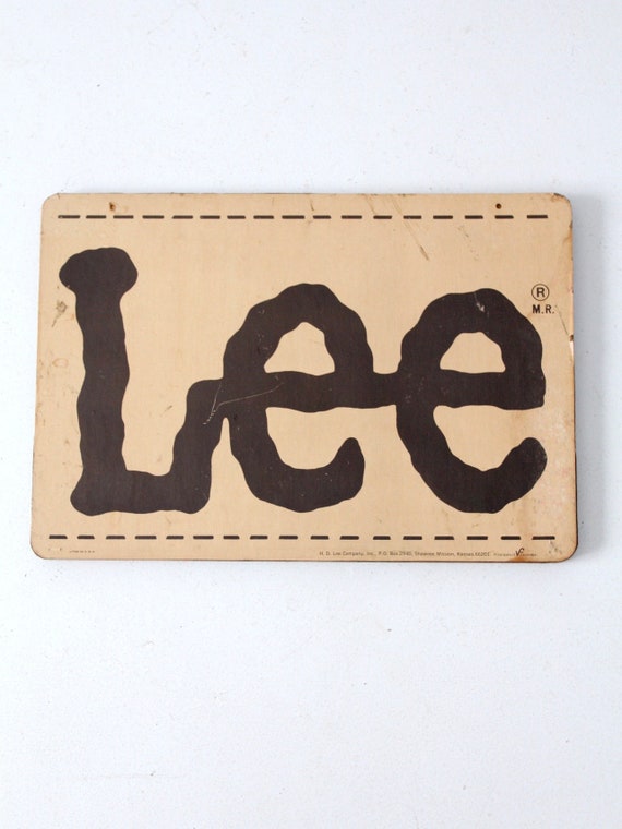 1930's～1940's Lee ADVERTISING SIGN 看板 1930's～1940's Lee ADVERTISING SIGN 看板 1930's～1940's Lee