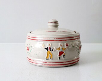 vintage 40s Red Wing pottery peasants jar