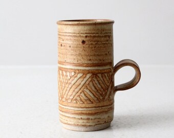 vintage studio pottery mug