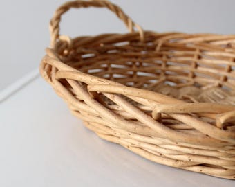 ヴィンテージの籐かご - Etsy 日本