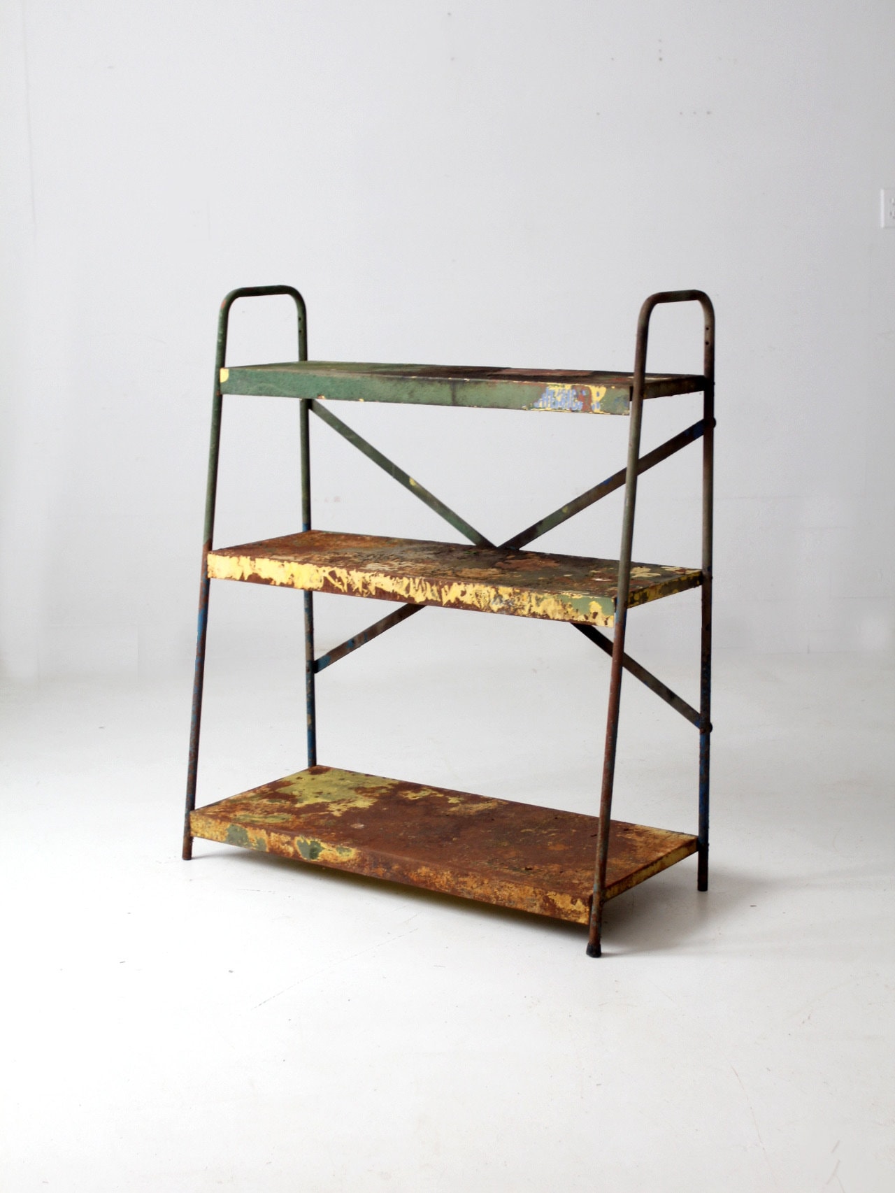 Vintage Industrial Metal Shelves - Etsy