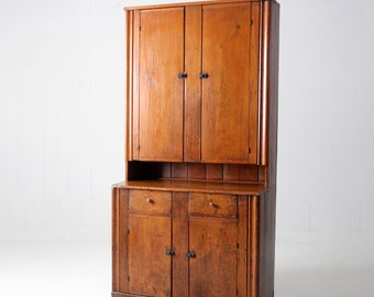 antique step-back cupboard