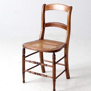antique cane seat dining chair