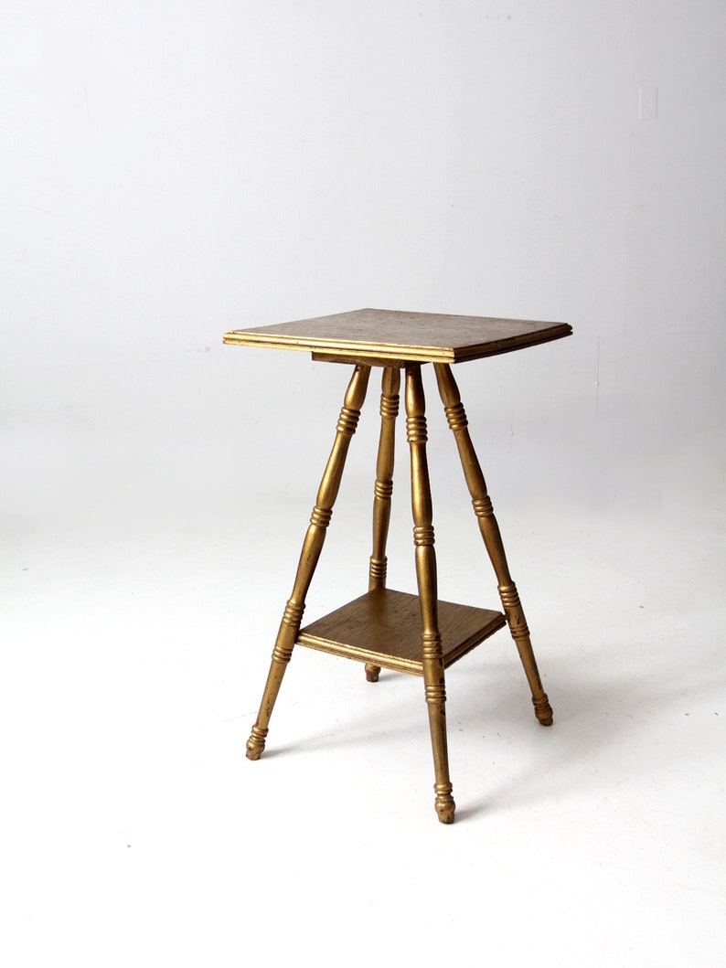 Antique Painted Side Table Etsy