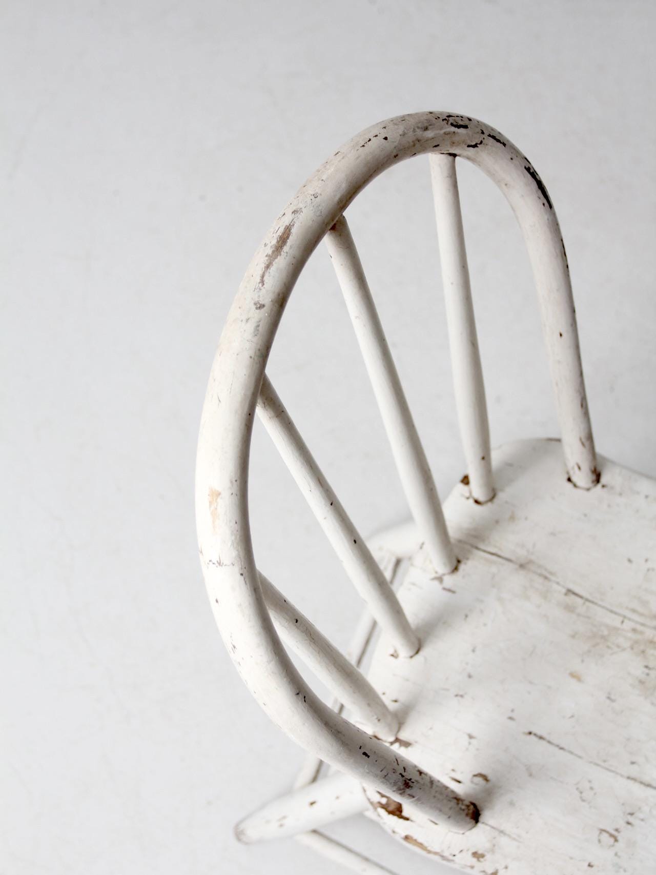Antique White Spindle Back Chair - Etsy