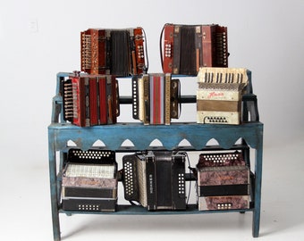 vintage accordion collection, 8 piece