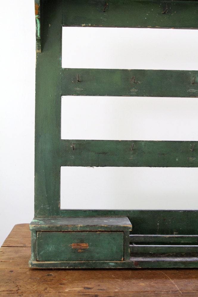 Antique Italian Kitchen Rack, Wooden Wall Shelf - Etsy