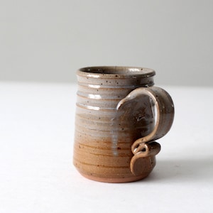 vintage studio pottery mug