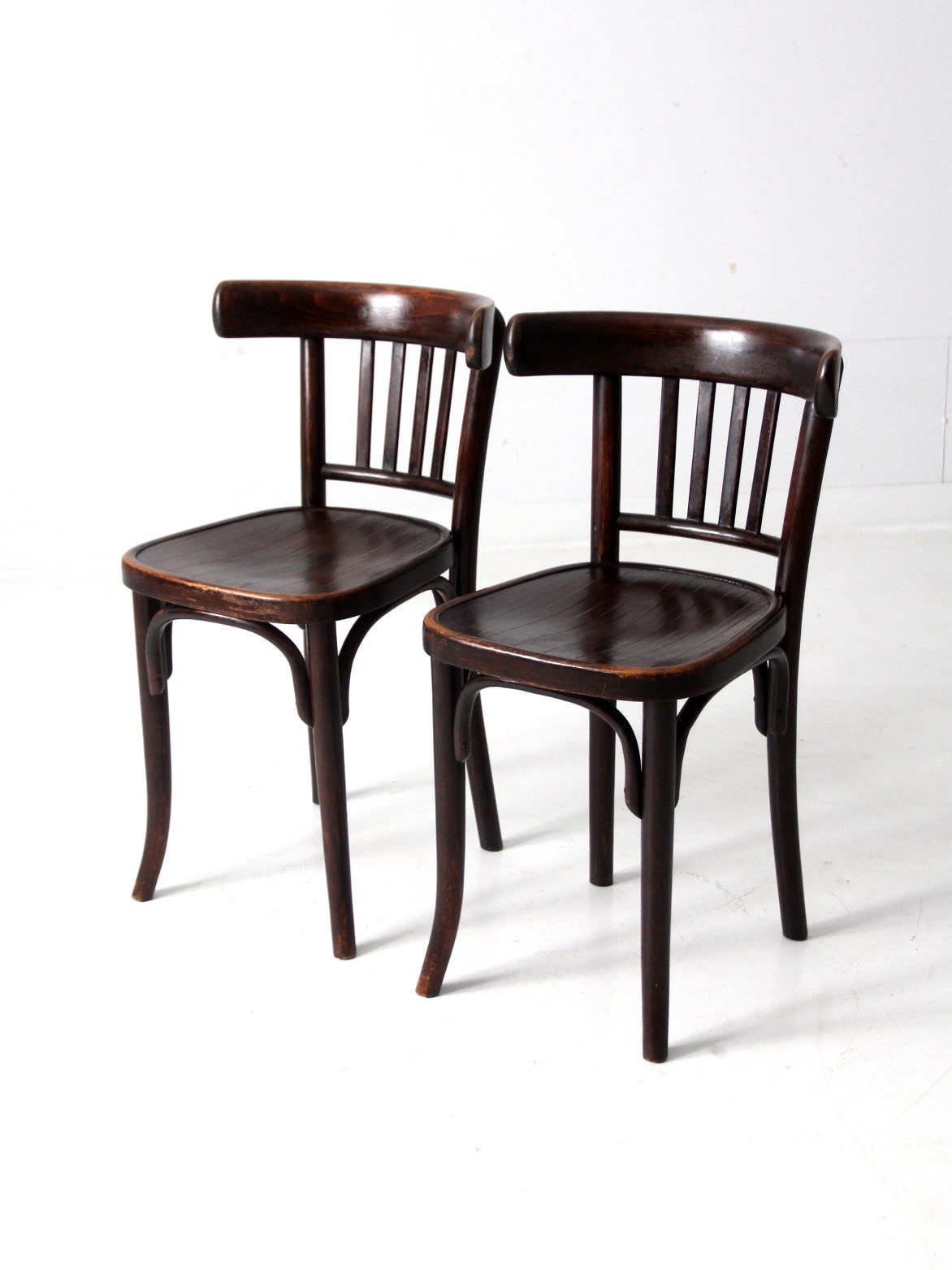 Antique Thonet Bentwood Bistro Chairs Pair - Etsy