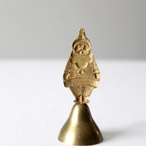 vintage brass Santa bell image 4
