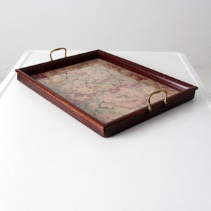 vintage dienblad met bloemen