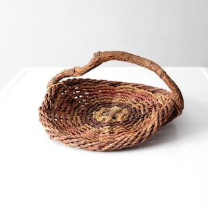 vintage rustic gathering basket