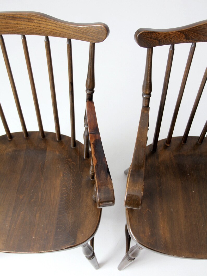 Vintage Windsor Dining Chairs Set of 4 - Etsy