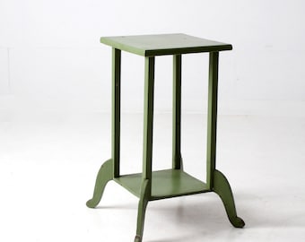 antique plant stand pedestal table