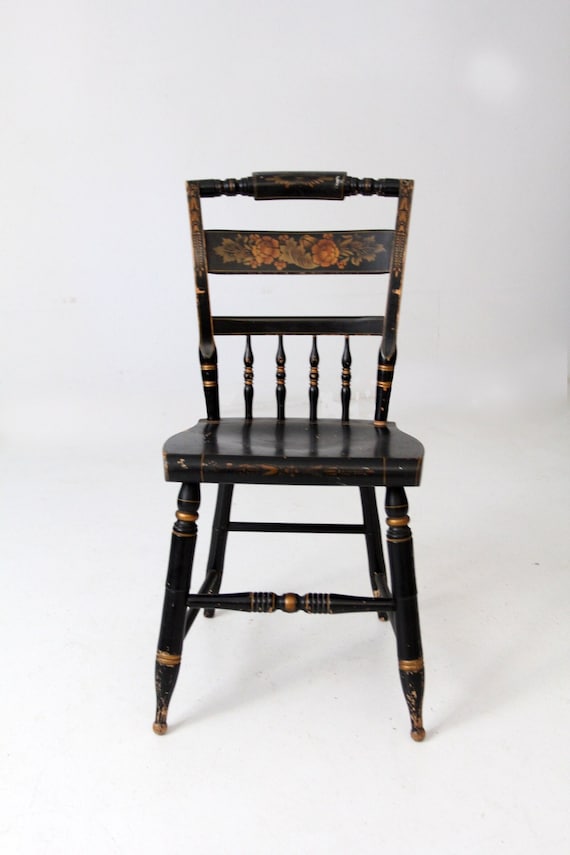 Antique Hitchcock Style Chair Etsy