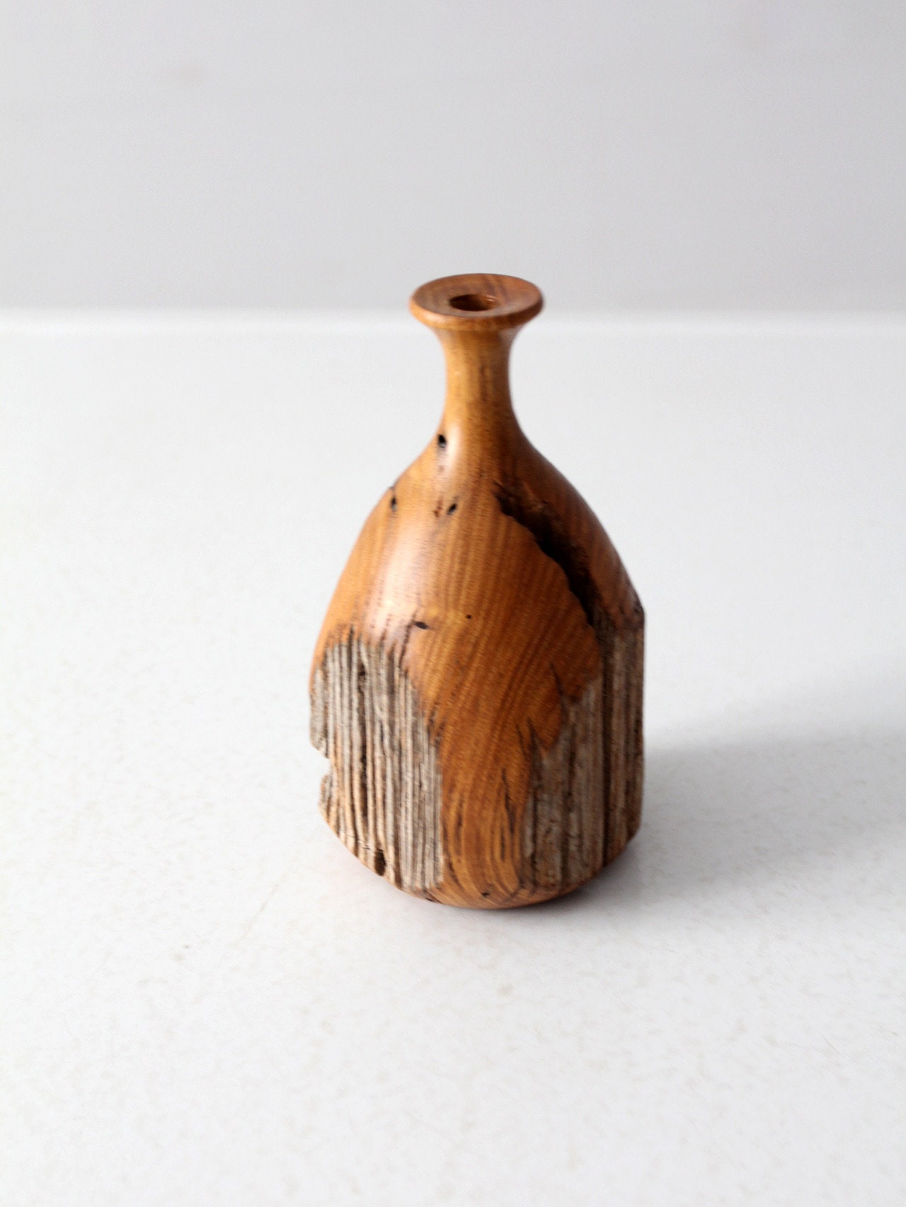 Buy Mid-century Live Edge Wood Vase Online in India - Etsy