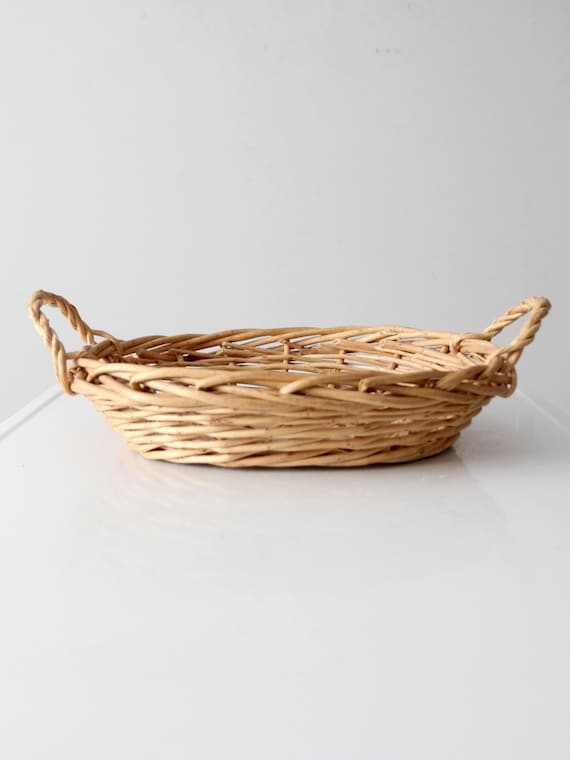 ヴィンテージ　藤かご ヴィンテージの籐かご - Etsy 日本