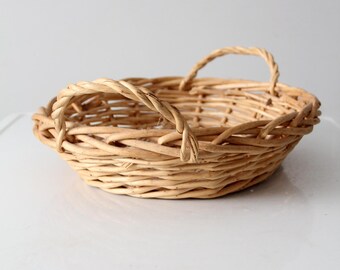 ヴィンテージの籐かご - Etsy 日本