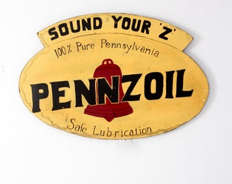 vintage Pennzoil Sound Your Z sign