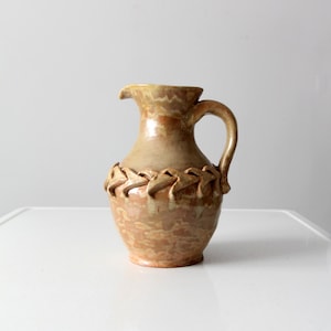 vintage signed studio pottery pitcher
