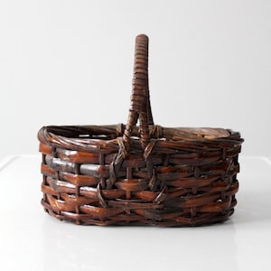 vintage handwoven basket