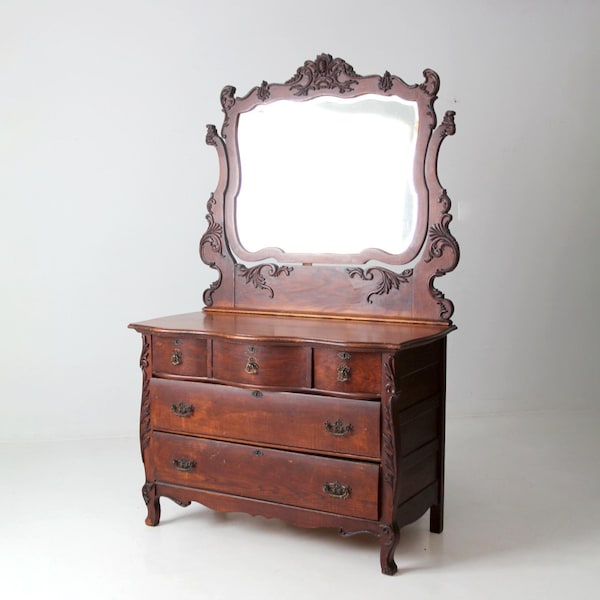 Antique Dresser With Mirror - Etsy