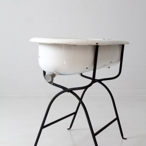 vintage 1930s Hungarian tub on stand
