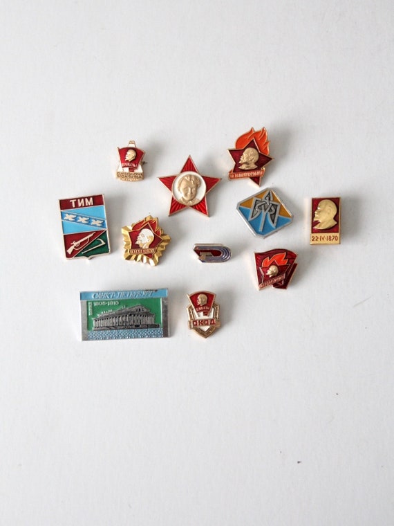 collection vintage Soviet Russian pins - image 2