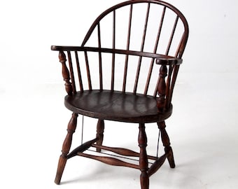 Vintage Wheel Back Windsor Dining Chairs 1 Blue - Etsy