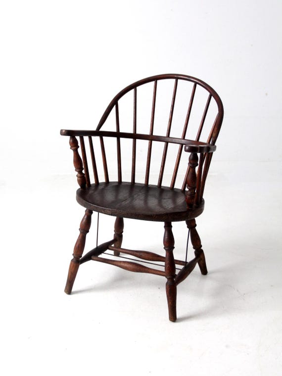 家具 Vintage Windsor chair Vintage Windsor Brace Back Chair - Etsy